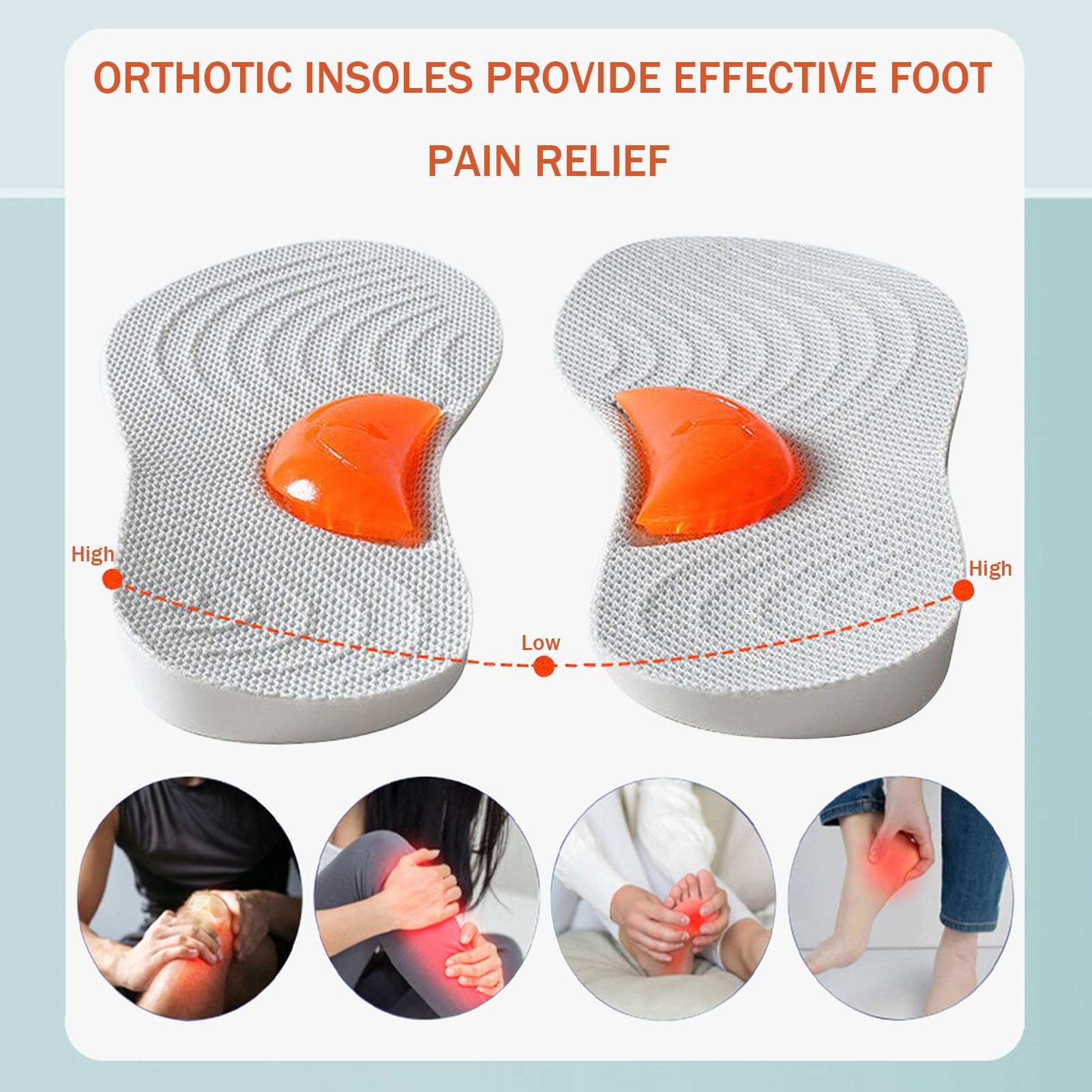 Solette Ortotiche X/O - Correzione Postura, Piede Piatto, Fascite Plantare