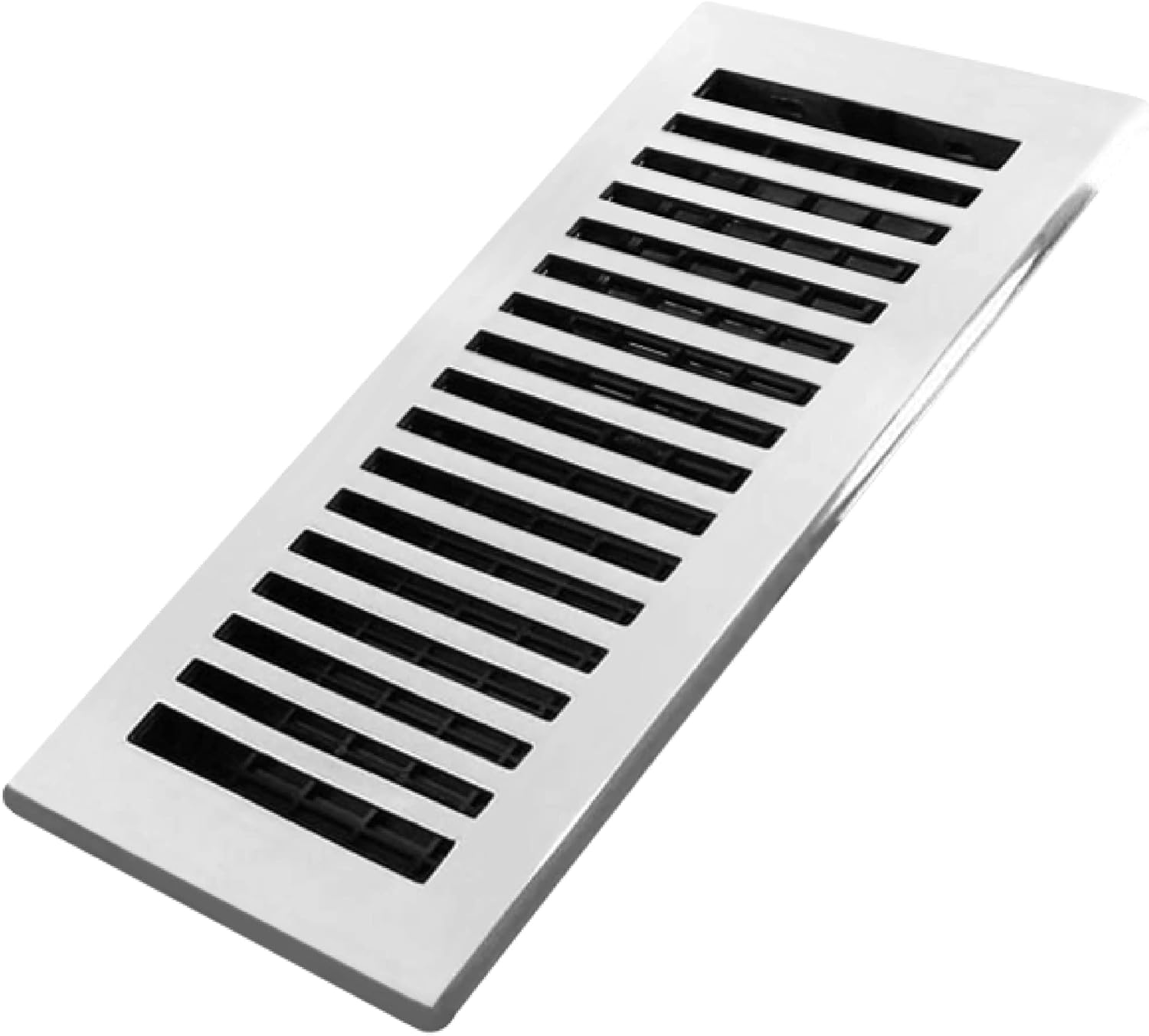 Decor Grates SA410C Slotted Aluminum Floor Register, 4x10 Inches
