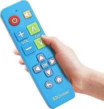 Big Button Universal TV Remote Control for All Samsung TV Only Simplified and Easy to Use (2xAAA Batteries not Included) (Blue)