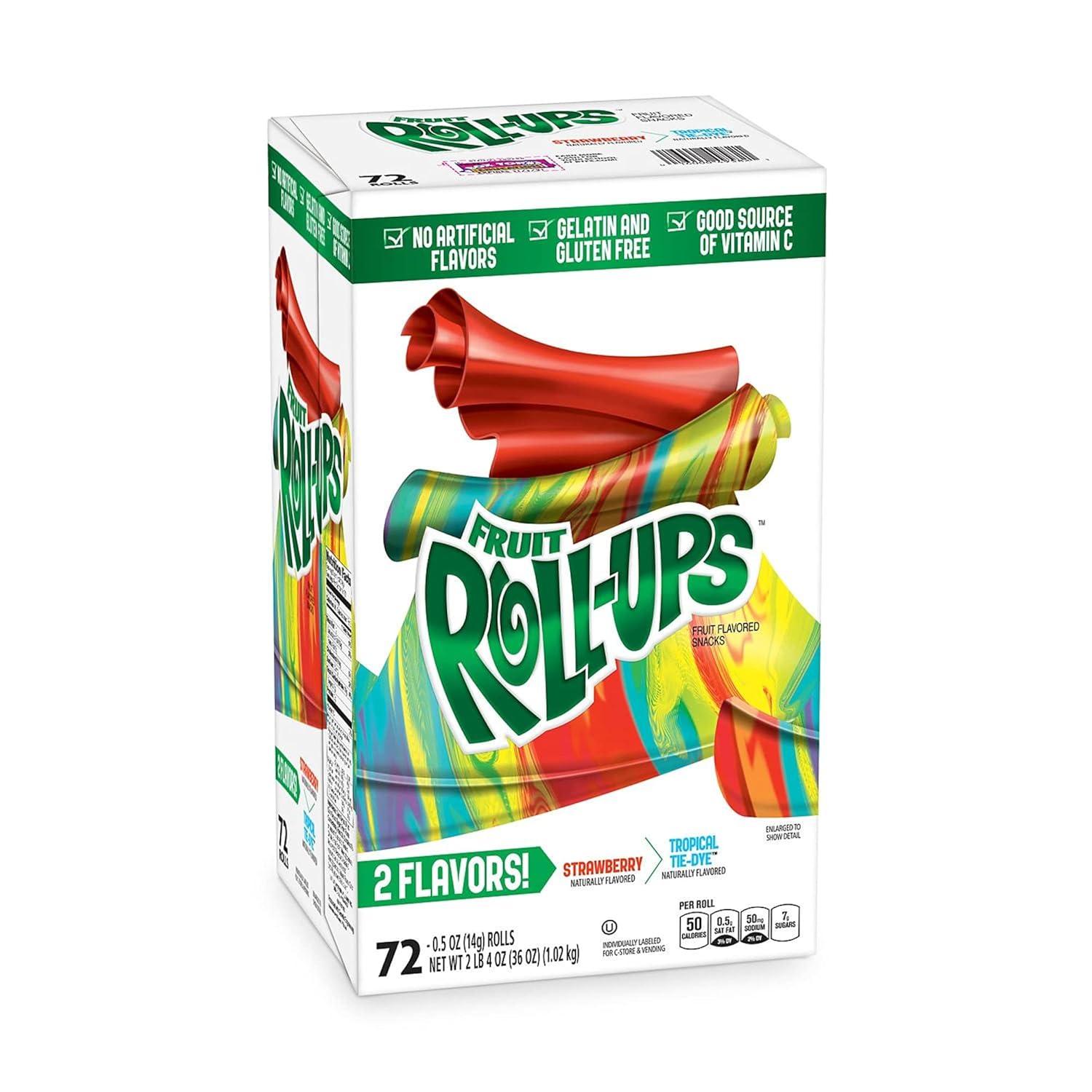 Fruit Roll- Ups, Variety Pack (0.5 Oz., 72 Ct.) Wholesale, Cheap, Discount, Bulk (1 - Pack)