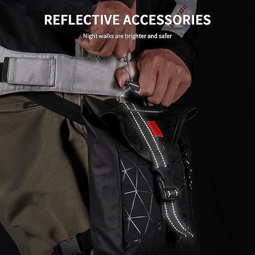 Miniatura 2 de Gift2u Bolsa de pierna caída para motocicleta 95 x 6 pulgadas cintura de piel bolsa de pierna caída bolsa de muslo impermeable de alta capacidad con