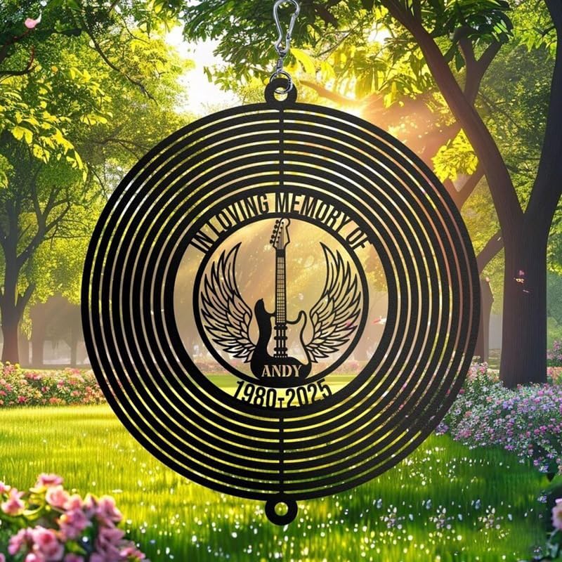 Custom Lineman Memorial Spinner, Personalized Tribute with Name, Outdoor Garden Display, Electrical Worker Loss Gift (Lineman Memorial Wind Spinner)