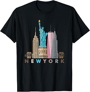 NYC New York City skylines statue of liberty T-Shirt