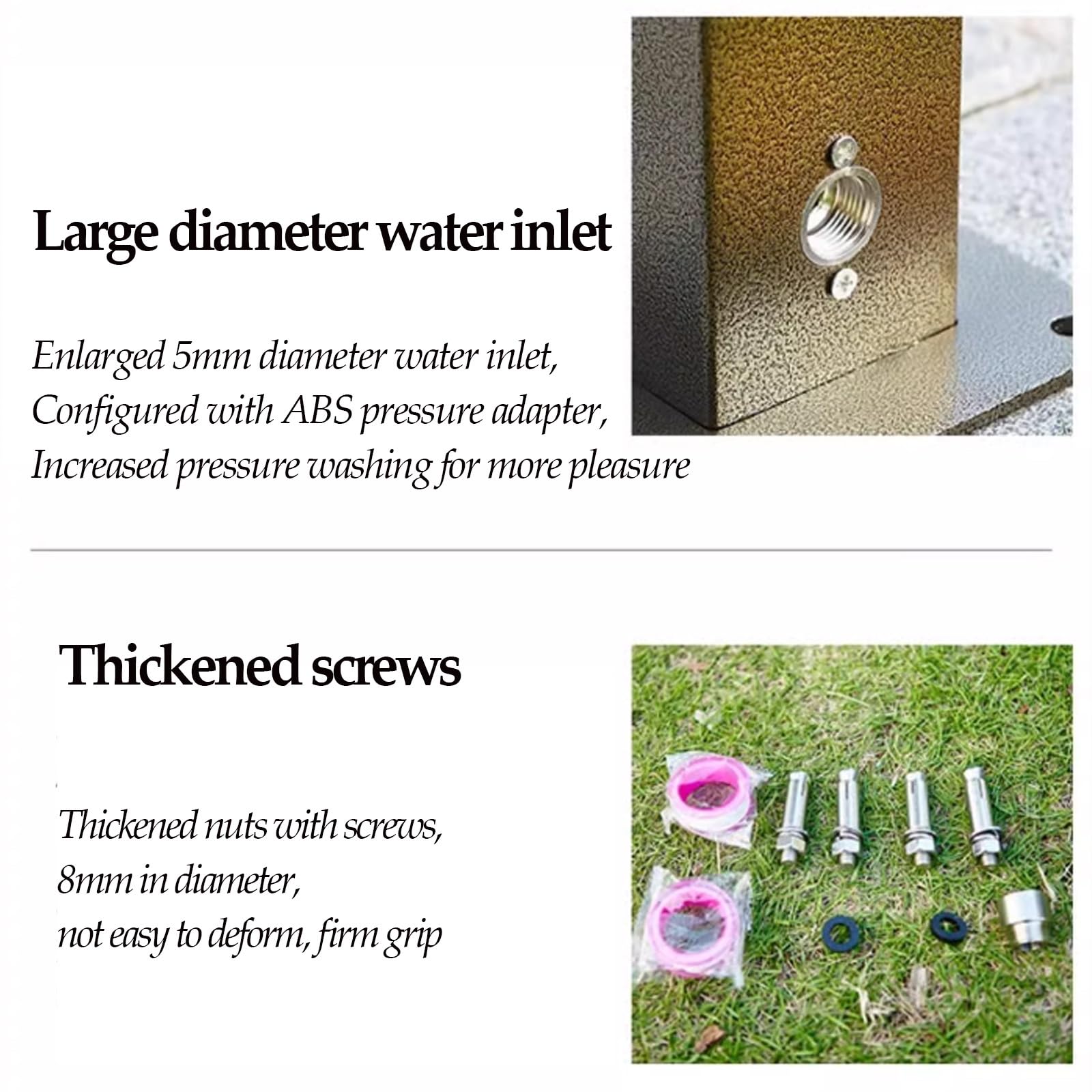Columna vertical anticongelante para fuente de agua al aire libre con pistola de pulverización de manguera de latón, hidrante resistente a la intemperie para lavado de automóviles y riego de jardín