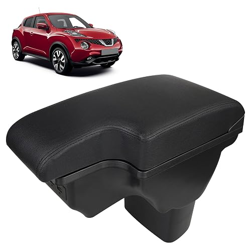 Consoles Armrest Compatible with Nissan Juke 2010-2017 Center Console Box Armrest Box USB Charge Bla