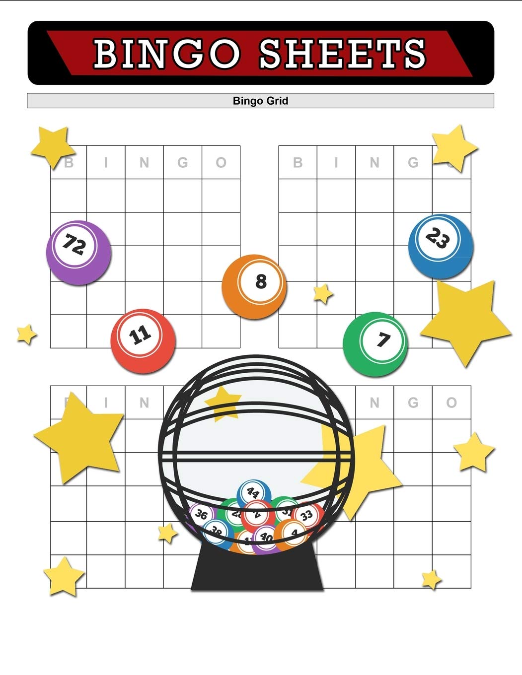 Buy Bingo Sheets, Bingo Grid Blank Bingo Grid Score Record, Bingo Game