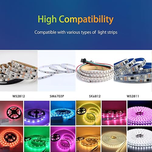 Miniatura 2 de Controlador de tira de luz LED WLED ESP32 con micrófono descarga, controlador LED direccionable RGB RGBW WS2812B SK6812 WS2811 WS2811 TM1814 WS2813