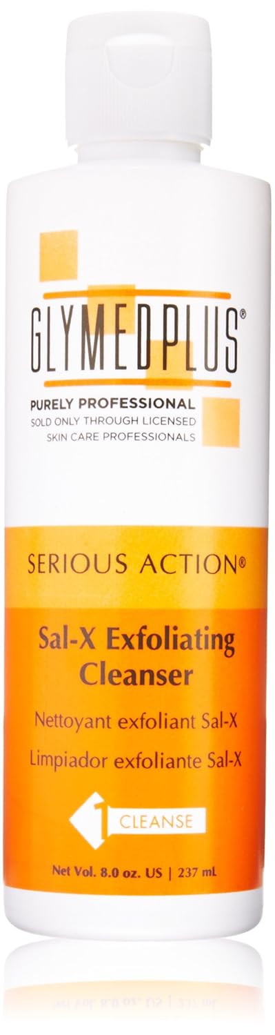 GlyMed Plus Serious Action Sal X Exfoliating Cleanser, 8 Ounce