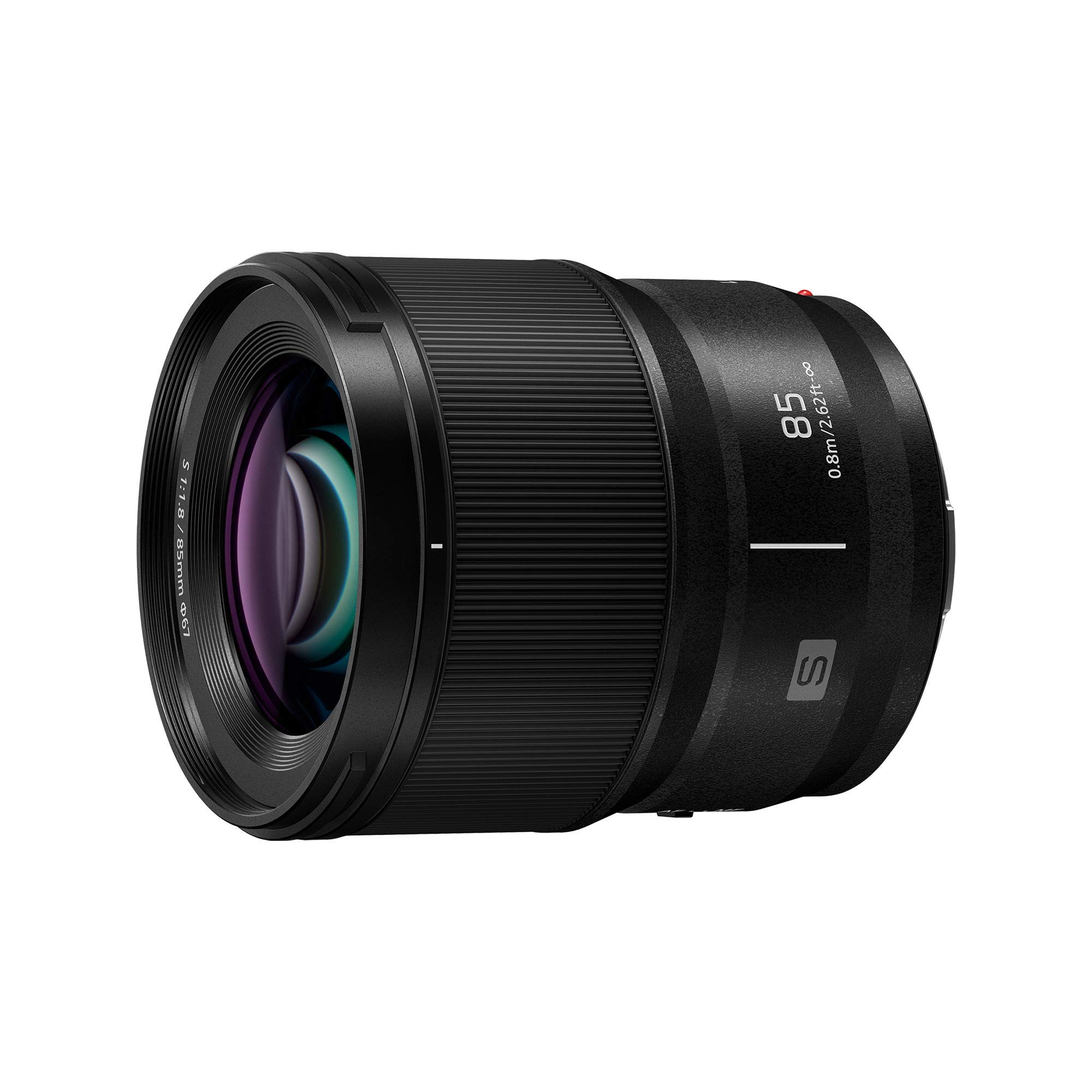 PANASONIC LUMIX S Series Camera Lens, 85mm F1.8 L Mount Interchangeable Lens for Mirrorless Full Frame Digital Cameras, S-S85, Black (Renewed)