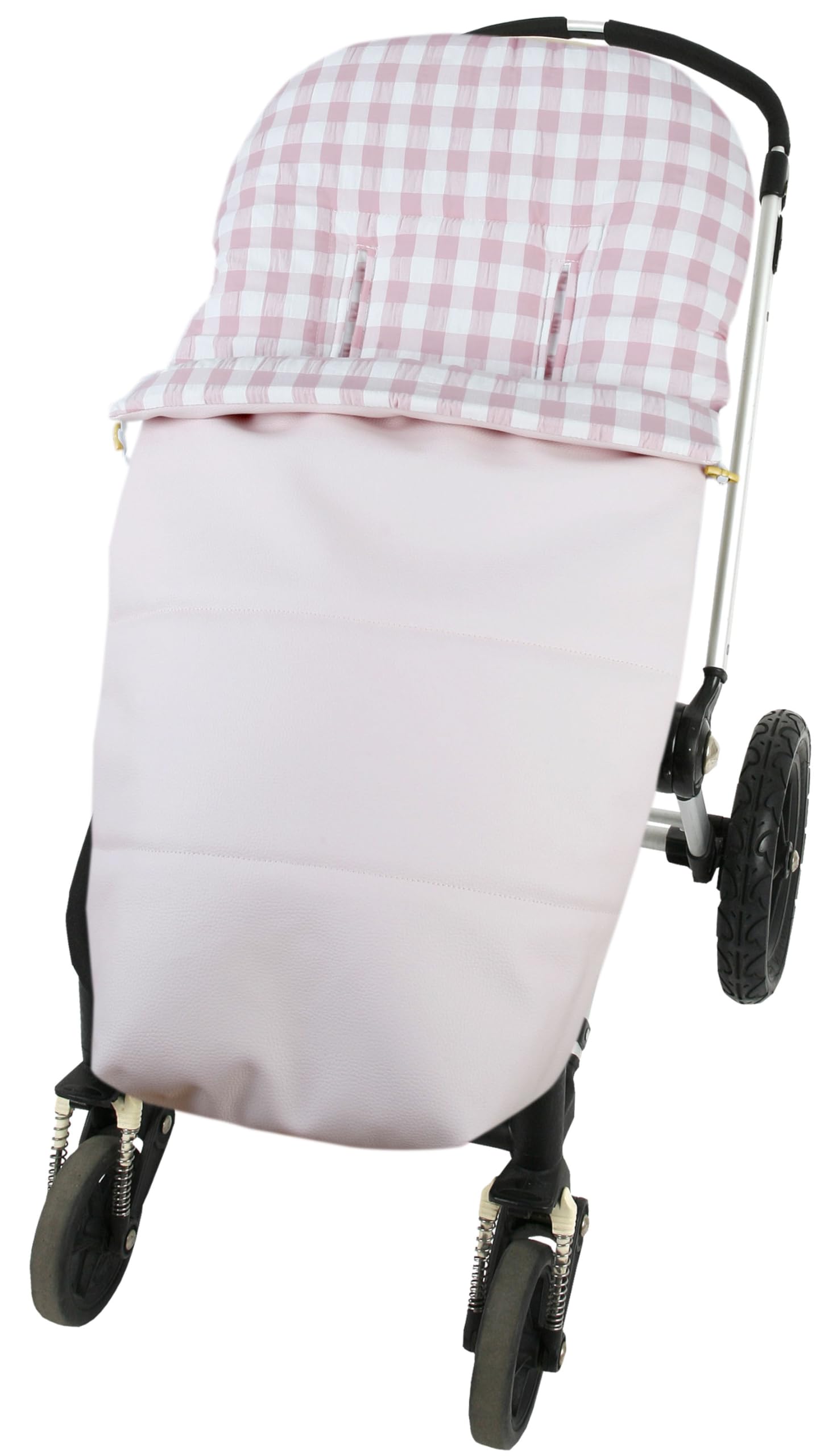 Saco Vichy Polipiel Carrito Bebe Blanco - MODIN - (ROSA)