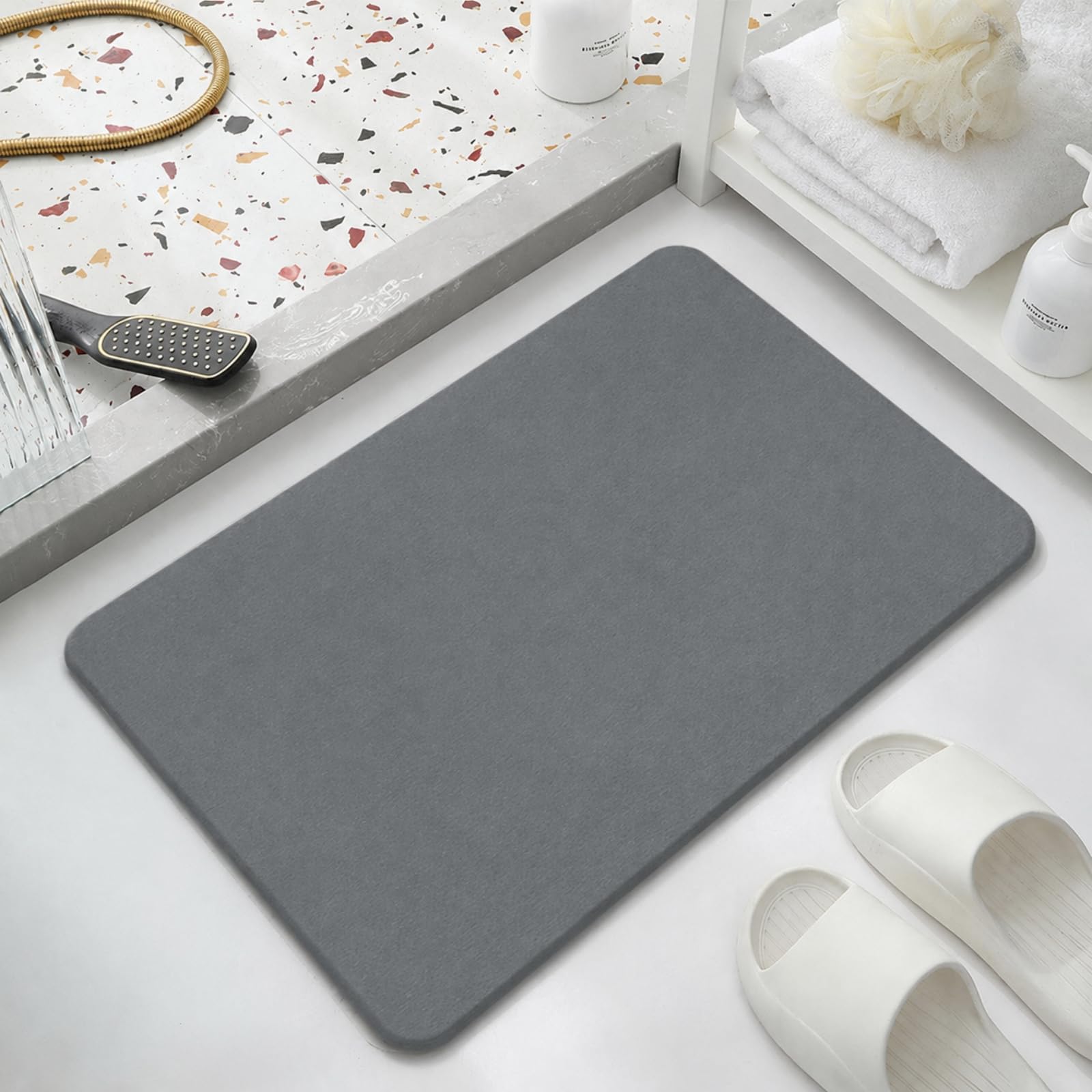 Tapis de bain en diatomite magique contre la moisissure et les sols humides