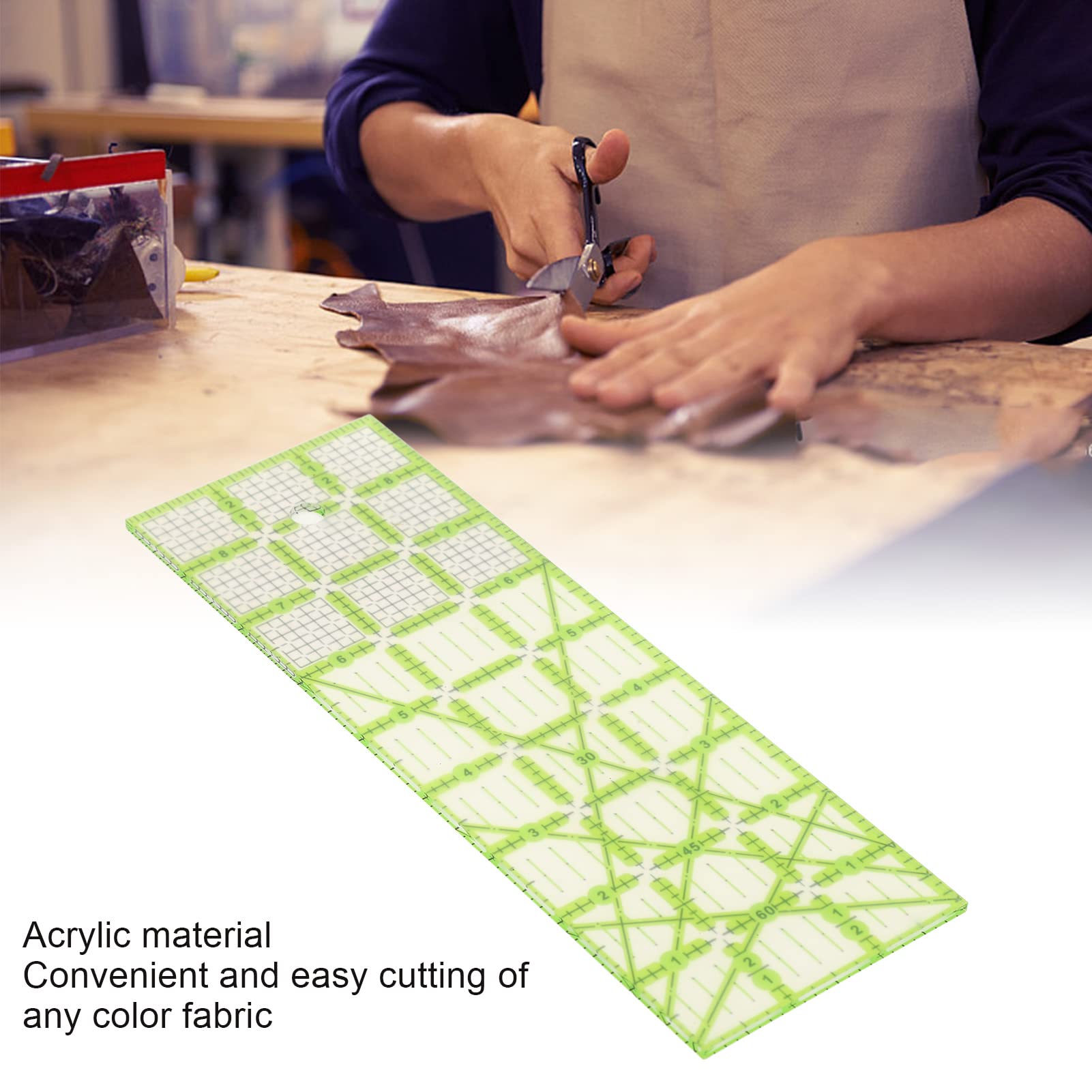 ADA121-4 Ruler Add A Quarter 12 inch (naadtoeslag liniaal