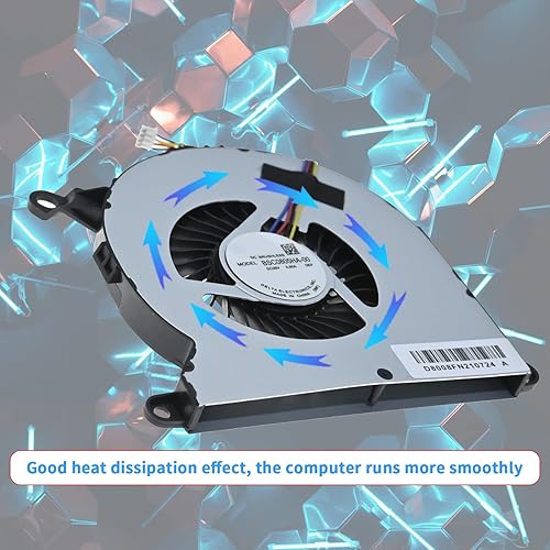 Vista 4 de Ventilador de refrigeración de CPU compatible con Intel NUC 8 Enthusiast P/N BSC0805HA-00 NUC8i5BEK NUC8i3BEK NUC8i5BEH NUC 8 (Bean Canyon) NUC8