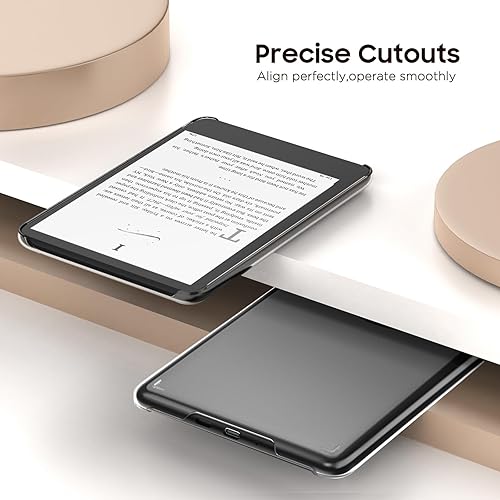 Miniatura 129 de MoKo Funda para Kindle Paperwhite de 6.8" (11ª generación-2021) y Kindle Paperwhite Signature Edition, ultra transparente, suave, flexible, Negro