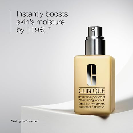 Clinique Dramatically Different Daily Moisturizing Lotion+ For Dry To Dry Combination Skin Types With Glycerin + Urea | Hydrating