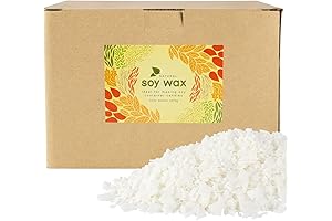 10 lb Natural Soy Wax for Candle Making: Premium Soy Wax Flakes for DIY Candles