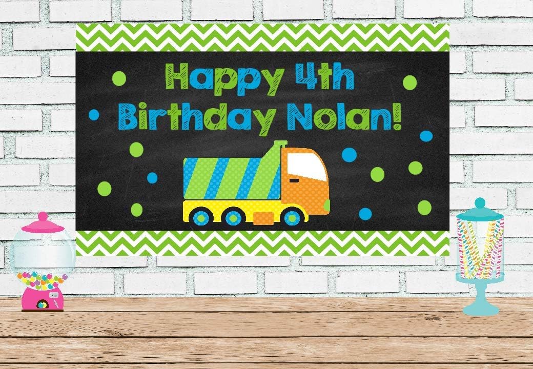 Garbage Truck Vinyl Banner