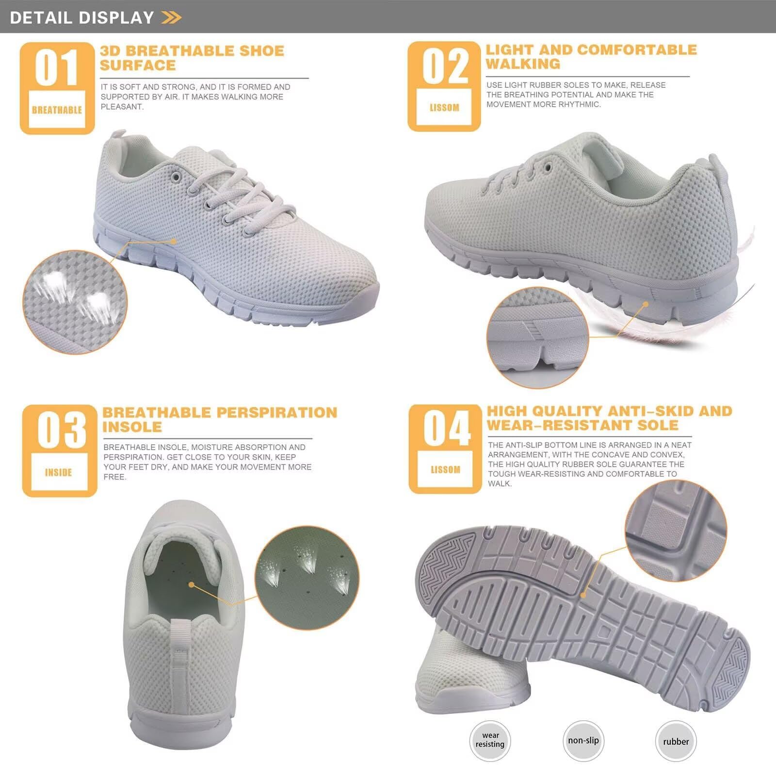 Scarpe da ginnastica da donna, alla moda, da corsa, con bandiera del Regno Unito, traspiranti, per tennis e camminata
