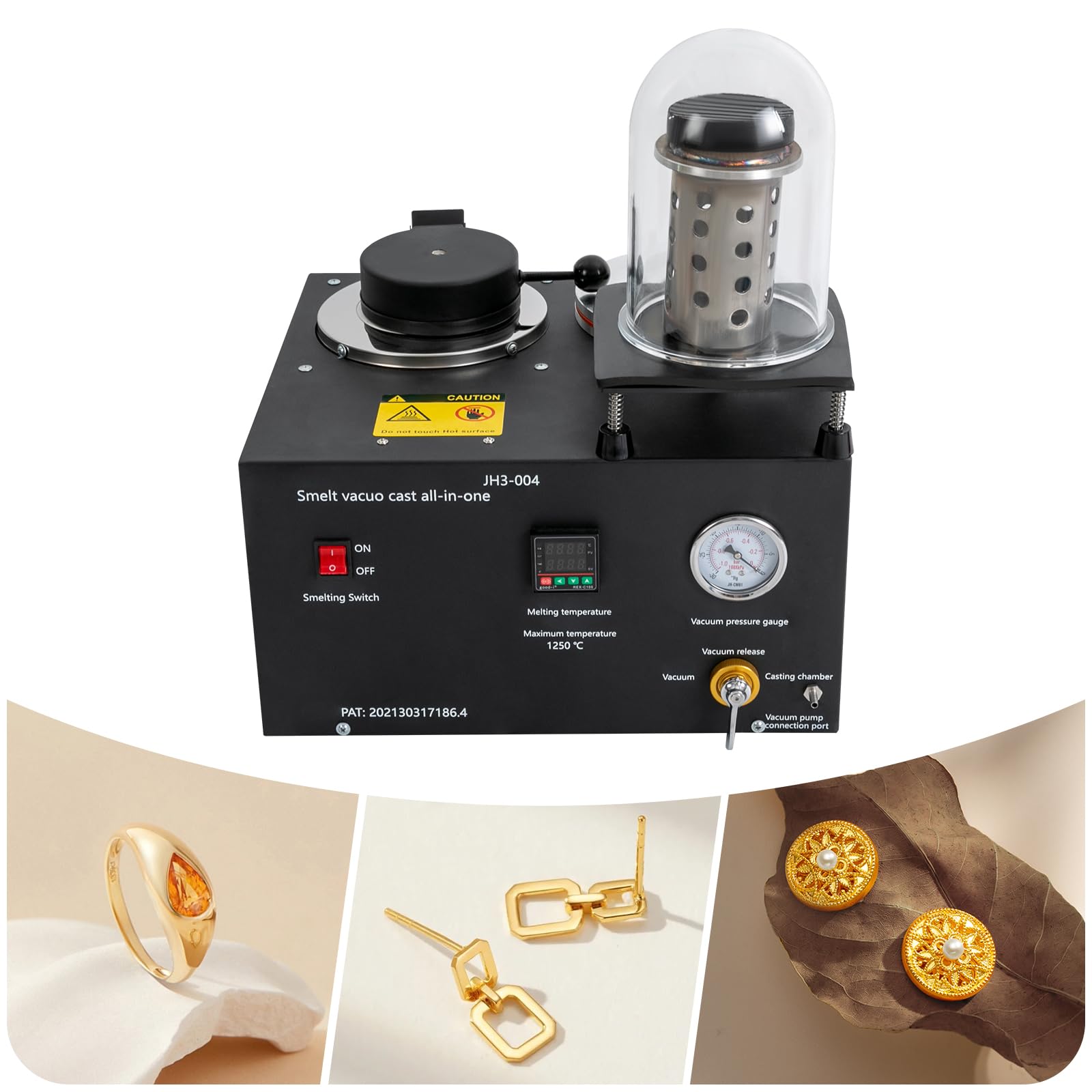 2L Jewelry Casting Machine Vacuum Melting Furnace For Gold