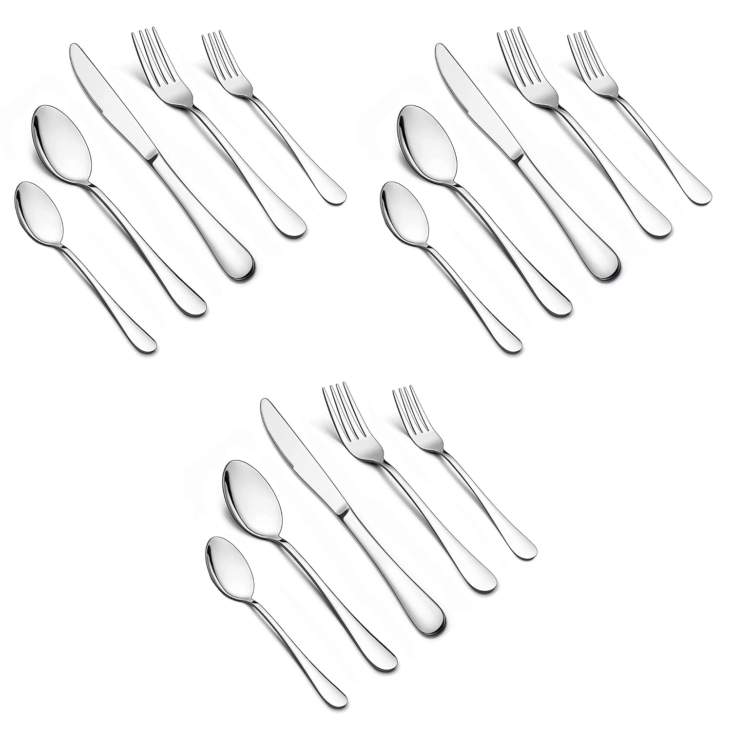 HENIJ® Kitchen Stainless Steel Cutlery Set for Dinning Table Dinnerware