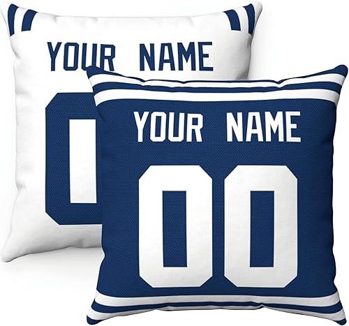 Miniatura 154 de ANTKING 2 paquetes de almohadas personalizadas con cualquier nombre y número para hombres, mujeres y niños Para Cincinnati