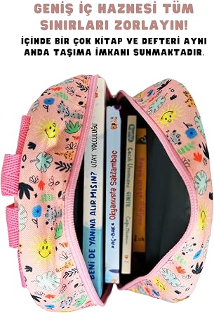 Wiggle Smiley Baby Licensed Cute Animals Patterned Single Compartment Polyester Baby Backpack for Kindergarten-Nursery
