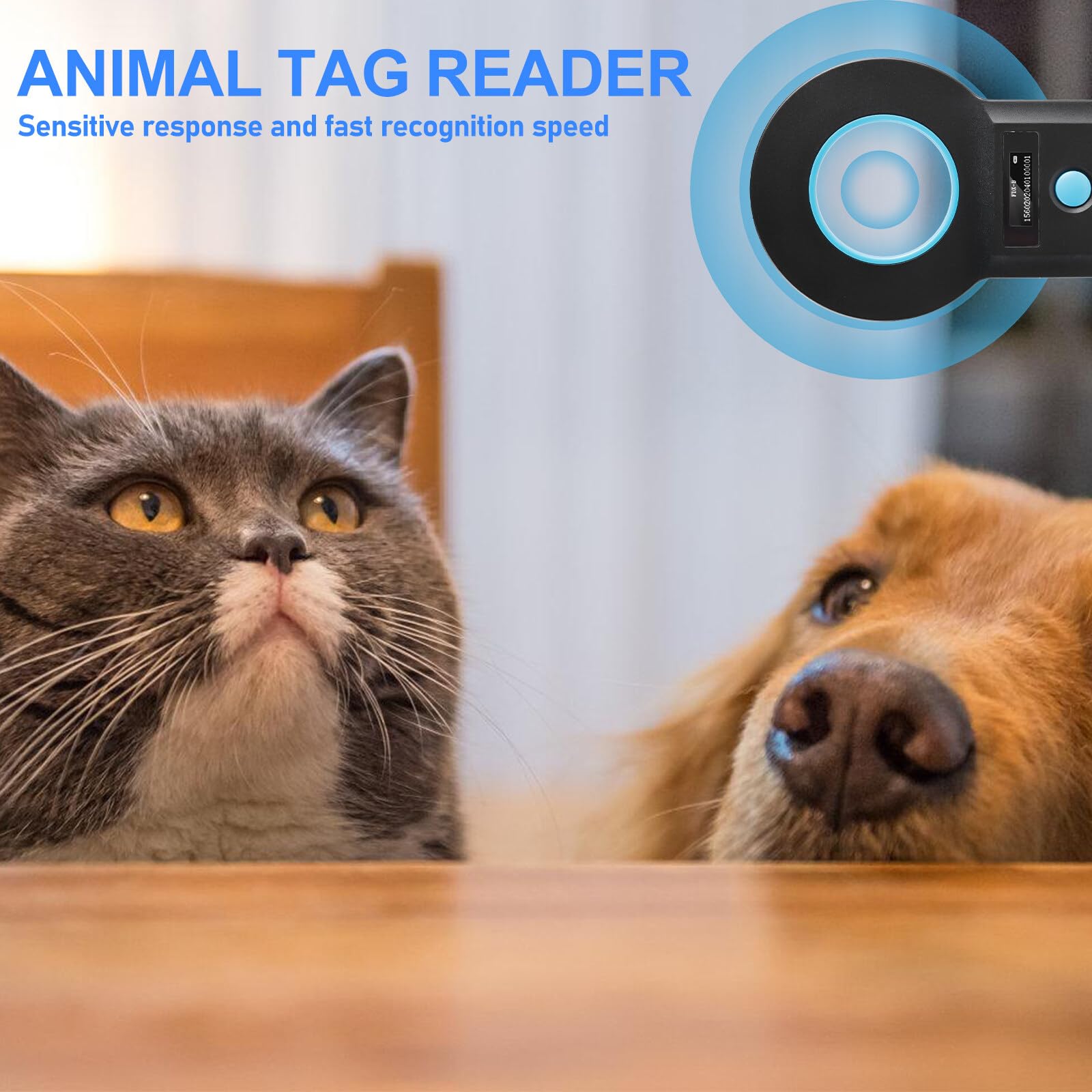 Lettore Microchip Animali Domestici RFID - Scanner Portatile Con Display OLED
