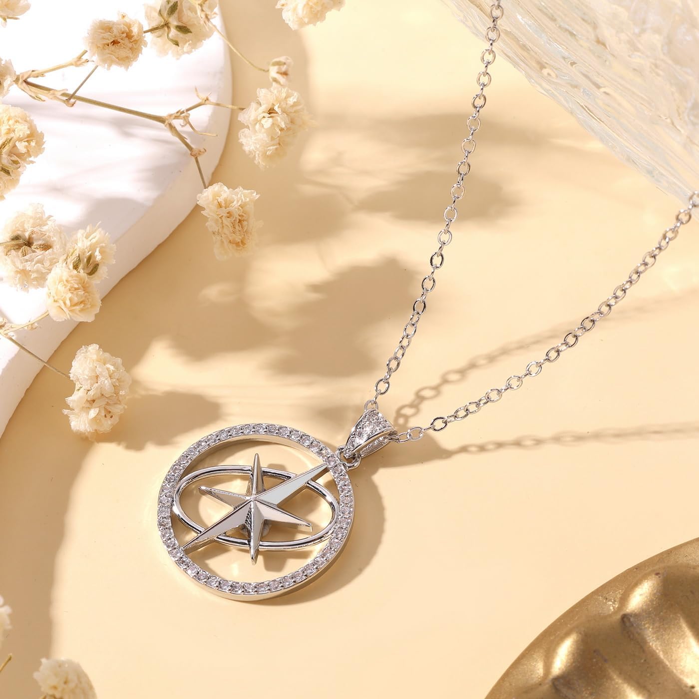 Light Stick Inspired Necklace Charm Pendant Chain Jewelry for Fans Gifts | 18K Gold Plated Cubic Zirconia Necklace Concert Accessory Birthday Gift
