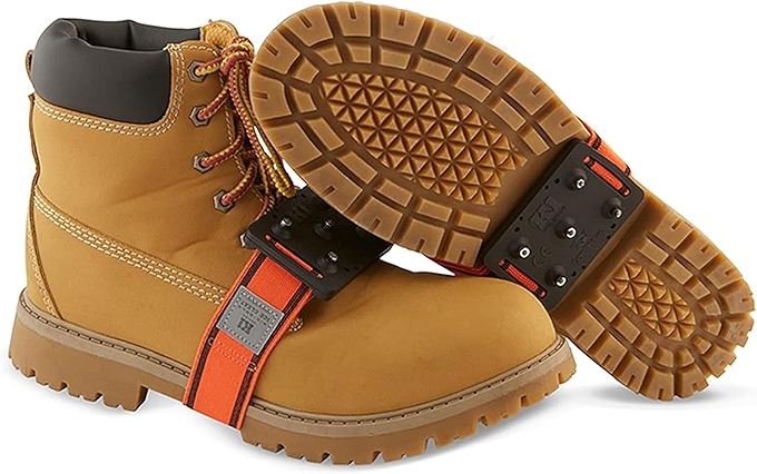 K1中底冰爪 - 可旋转鞋底防滑装置 - 橙色