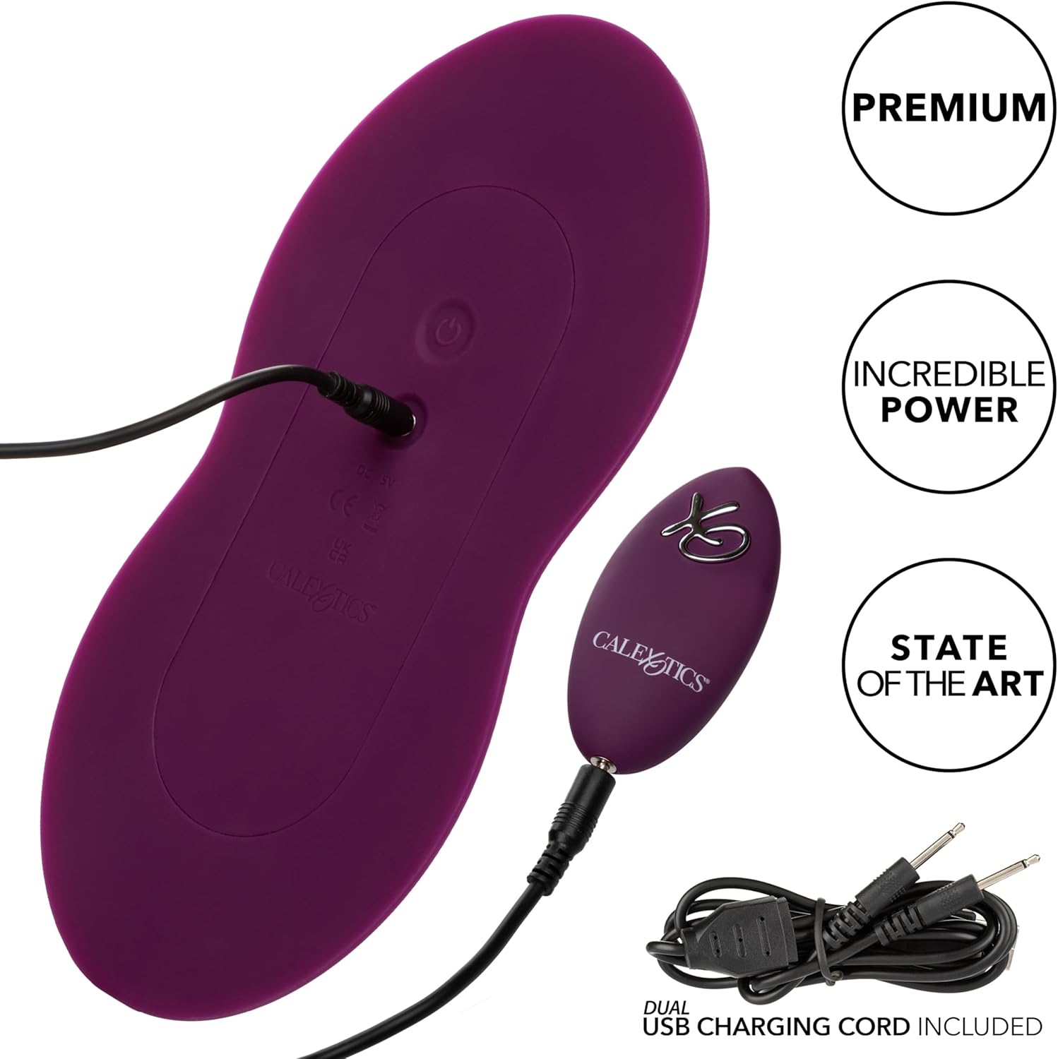 CalExotics Lust Remote Control Dual Rider, Purple (12006)