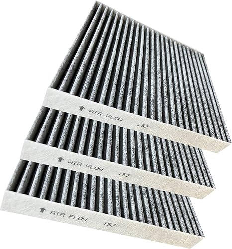 Miniatura 3 de Paquete de 3 filtros de aire de cabina para ToyotaLexusMazda, repuesto para 87139-0E040, 87139-0E040, TK48-61-J6X