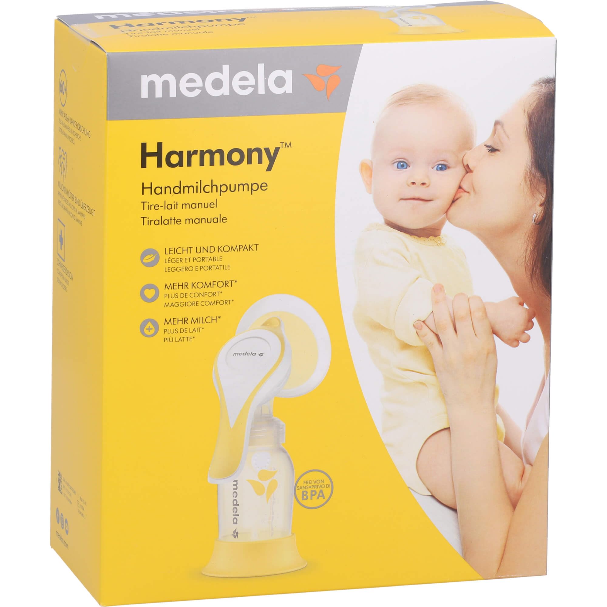 Medela Harmony Flex - Bomba de leche manual (especialmente ligera y cómoda)
