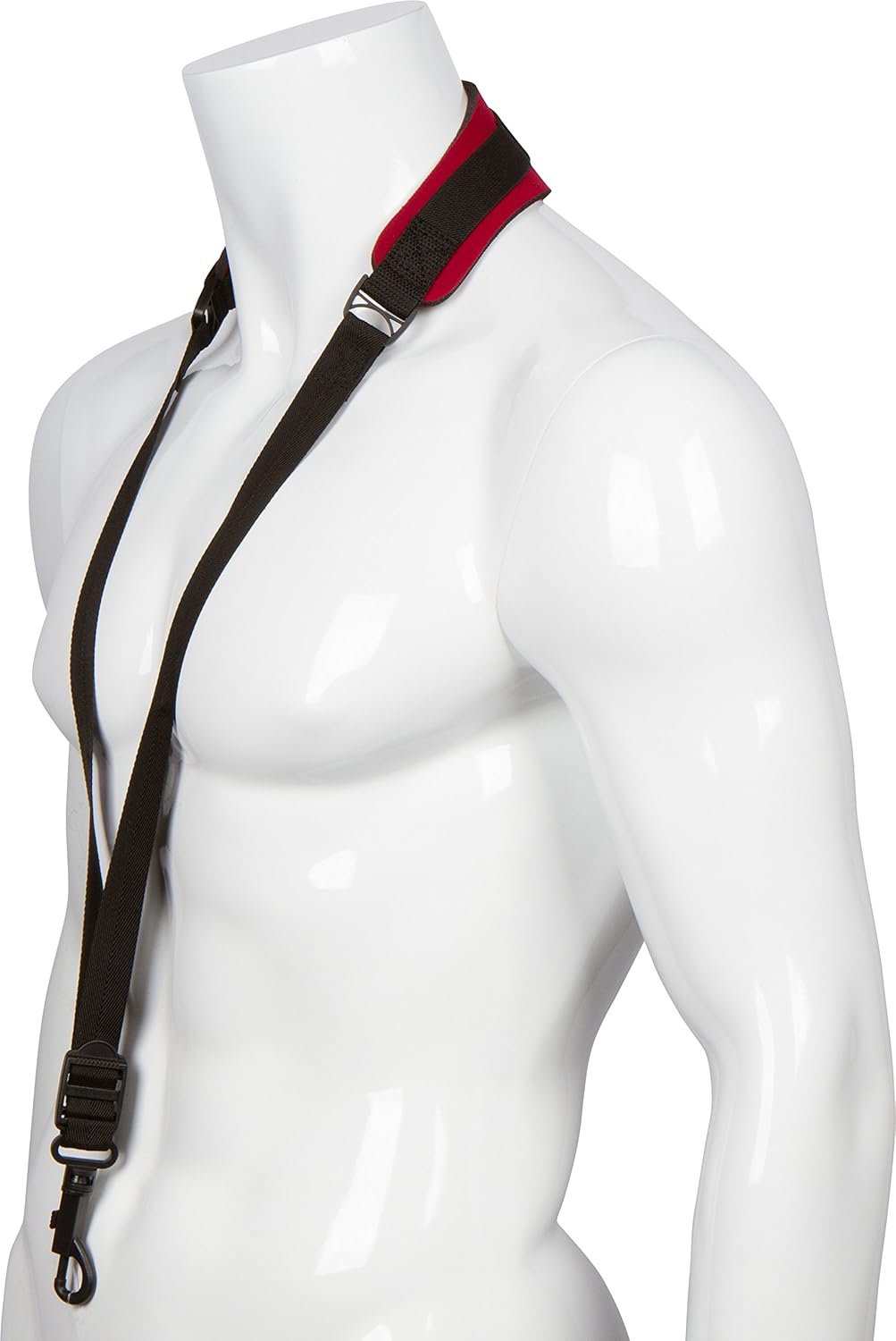 Movo MS-20R-B Music Instrument Neck Strap for Saxophones, Horns, Bass Clarinets, Bassoons, Oboes and More (Blue - Short Length): Musical Instruments