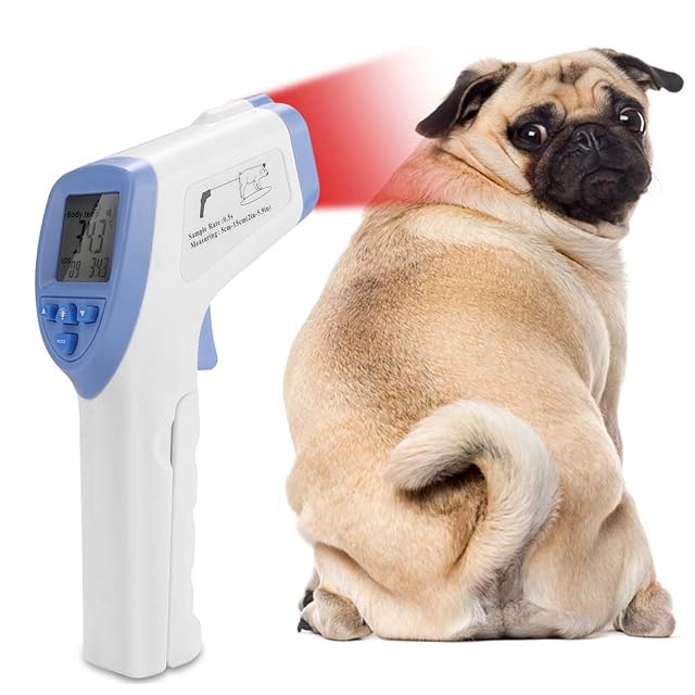 Foto 5 de 7 de Termómetro digital para mascotas, termómetro para perros, termómetro infrarrojo veterinario de alta precisión