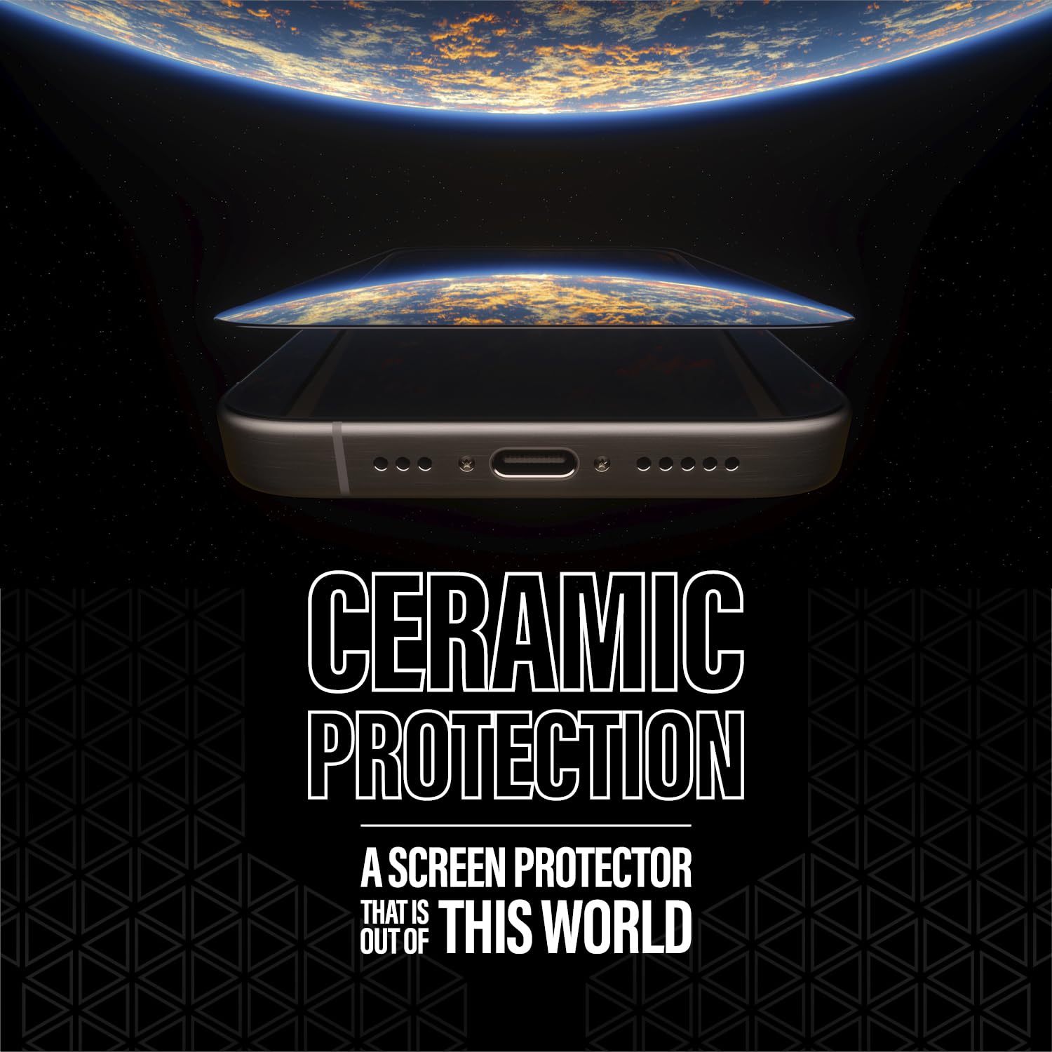 PanzerGlass™ Protezione dello schermo in vetro ceramica - Protezione dello schermo 5 volte più resistente, vetro Ohara con resistenza astronomica, facile installazione (I Phone15)