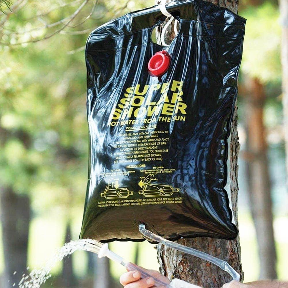 Camp Shower - Portable, Solar-Heated, Outdoor Shower Bag 5 Gallons