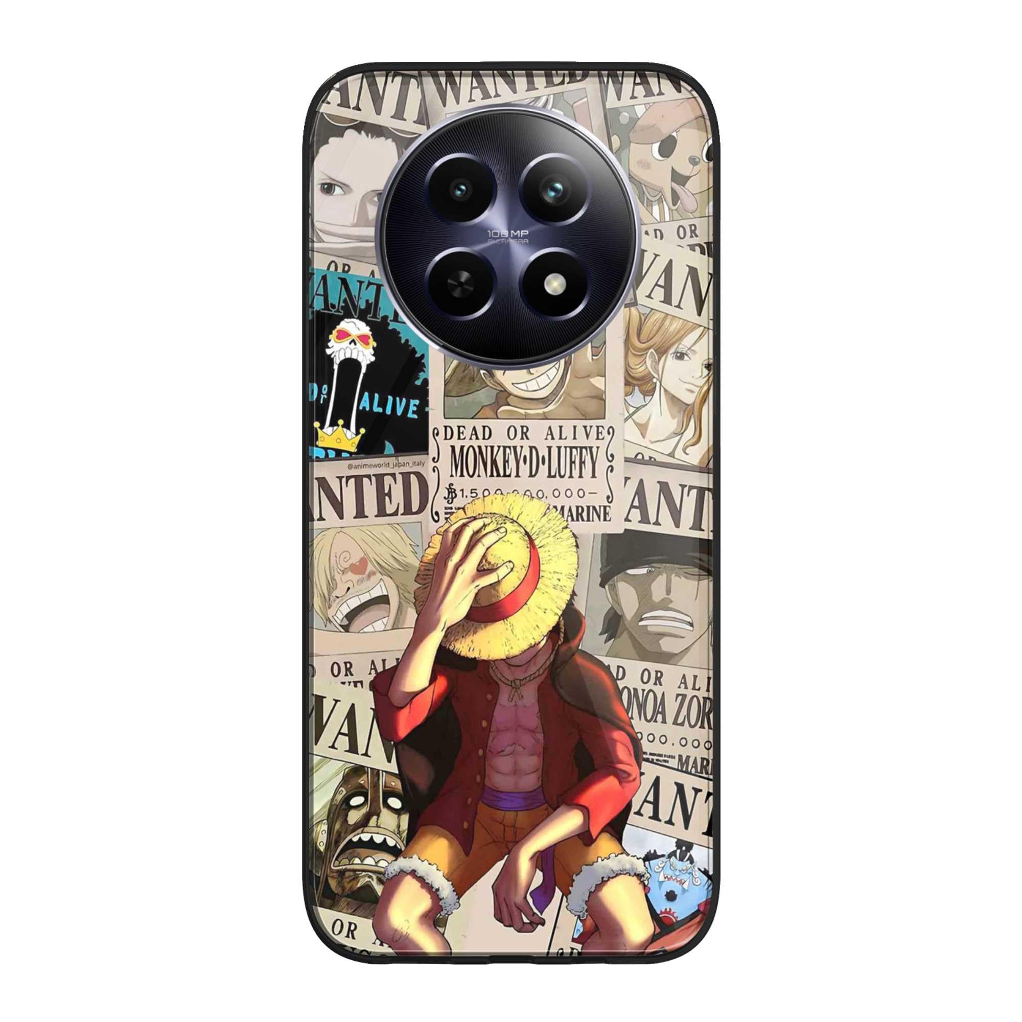 NDCOM for Realme 12 5G / Realme 12x 5G / Realme C65 / Narzo N65 / Narzo 70x 5G Back Cover Anime One Piece Wanted Luffy Printed Glass Case (B0D425Z47M) Amazon Price History, Amazon Price Tracker