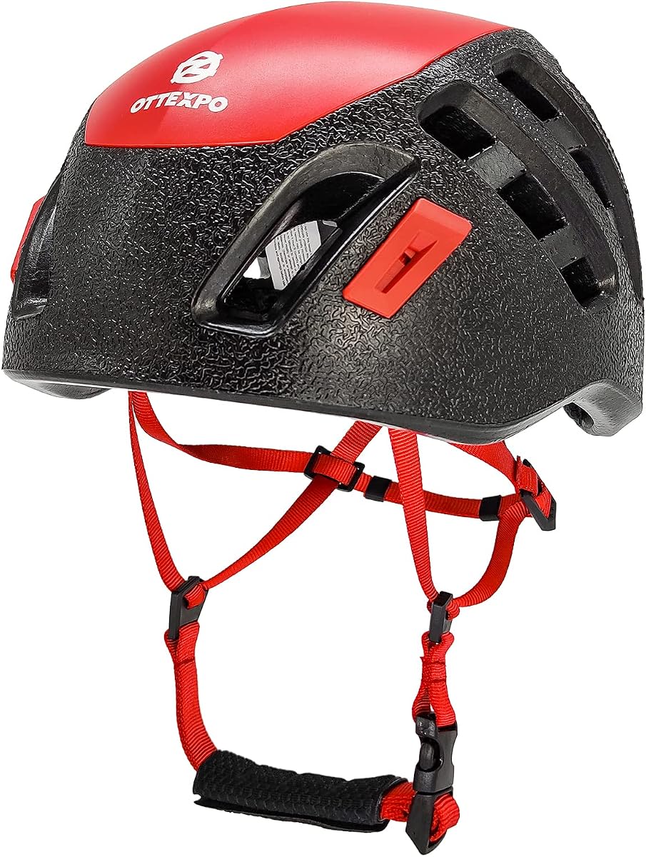Casco de escalada en roca para adultos, casco ligero ajustable para trabajos de escalada en árboles en altura