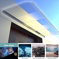 Vista 7 de Cubierta de policarbonato moderna semiescarchada, toldo curvado para patio, protección UV, toldo de ventana invisible, toldo para puerta delantera