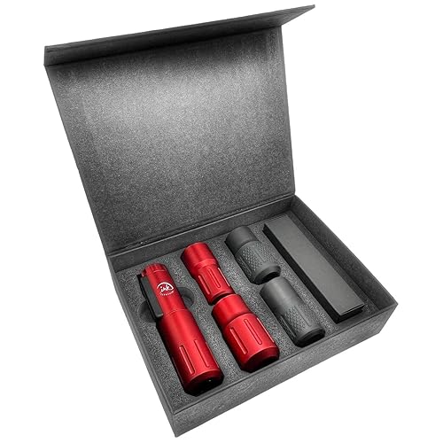 Miniatura 2 de Ink Permanent Saber - Máquina de tatuaje con bolígrafo giratorio inalámbrico con empuñaduras, motor sin núcleo de 10500 rpm, batería de 2000 mAh, 8