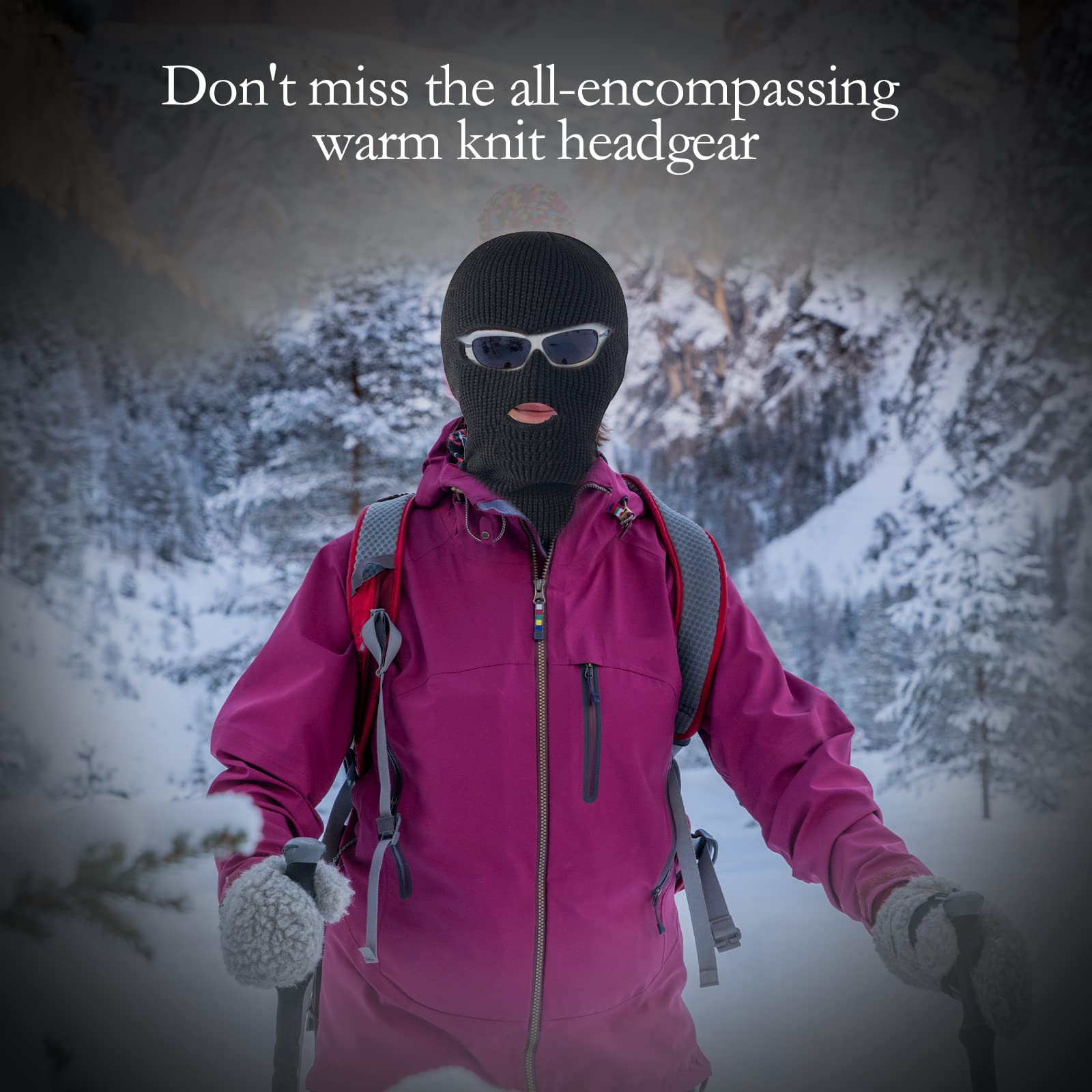 L&P Balaclava - Water-Repellent, Windproof Face Cover, Balaclava For - View #8