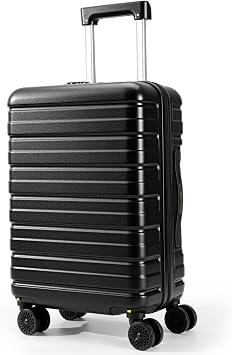 Lekesky 16 Inch Underseat Carry On Luggage Airline Approved, B-Black | Small Underseat Carry-on Luggage with TSA Lock Spinner Wheels, Personal Item Luggage Removable Wheels for Travel