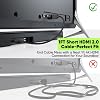 Cable HDMI corto de 1 pie, paquete de 10, cable HDMI 2.0 delgado de 1 pie flexible multipack | Cable HDMI a HDMI de 1 pie multipack, 4K@60Hz, 2K@165/144Hz, 3D, HDCP 2.2, HDR, ARC y CL3 para cámara, laptop, monitor, TV, barra de sonido 3