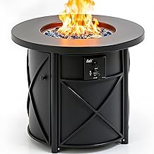 BALI OUTDOORS 50000 BTU Propane Fire Pit for Outdoor, 30 in Fire Pit Table Outdoor, Round Firepits for Outside Backyard, Patio