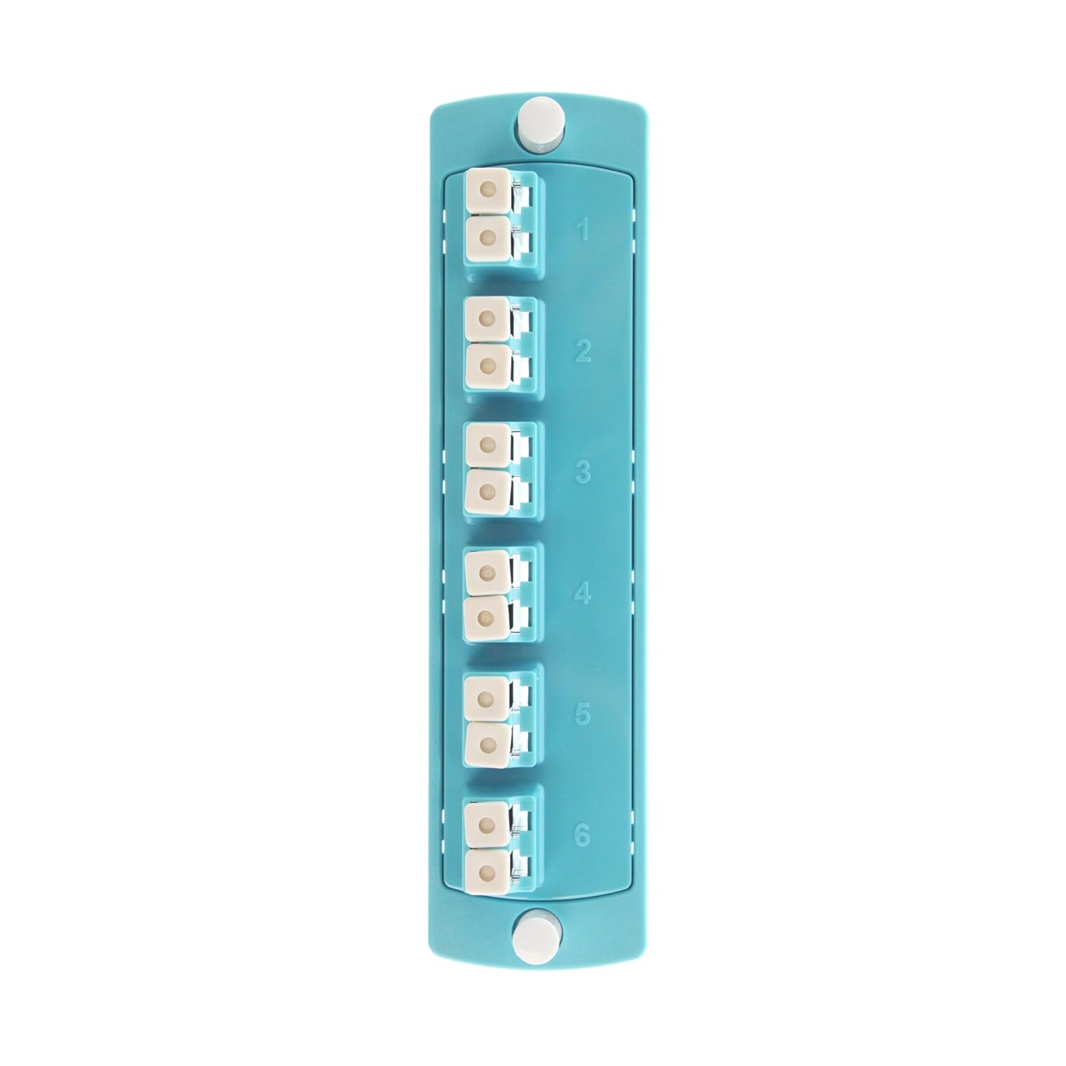 Leviton 5F100-2QL PLT SDX 12F OM3/4 Duplex LC ZIRC Aqua