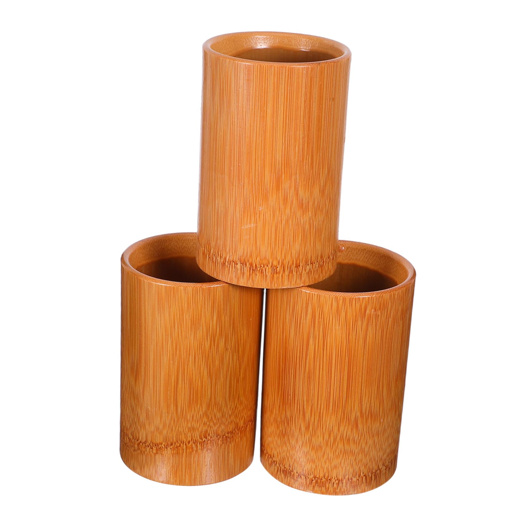 Contenant stylos et couverts bambou SHINEOFI porte-crayons de bureau