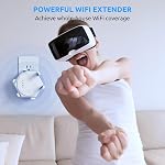 WiFi Repeater,WiFi Extender Signal Booster, 1200 Mbps Covers Up to 12880 Sq.ft and 60 Devices, Internet Extender, Dual Band 5GHz&2.4GHz, Ethernet Port Wireless Range Extender for Home&Office (White)
