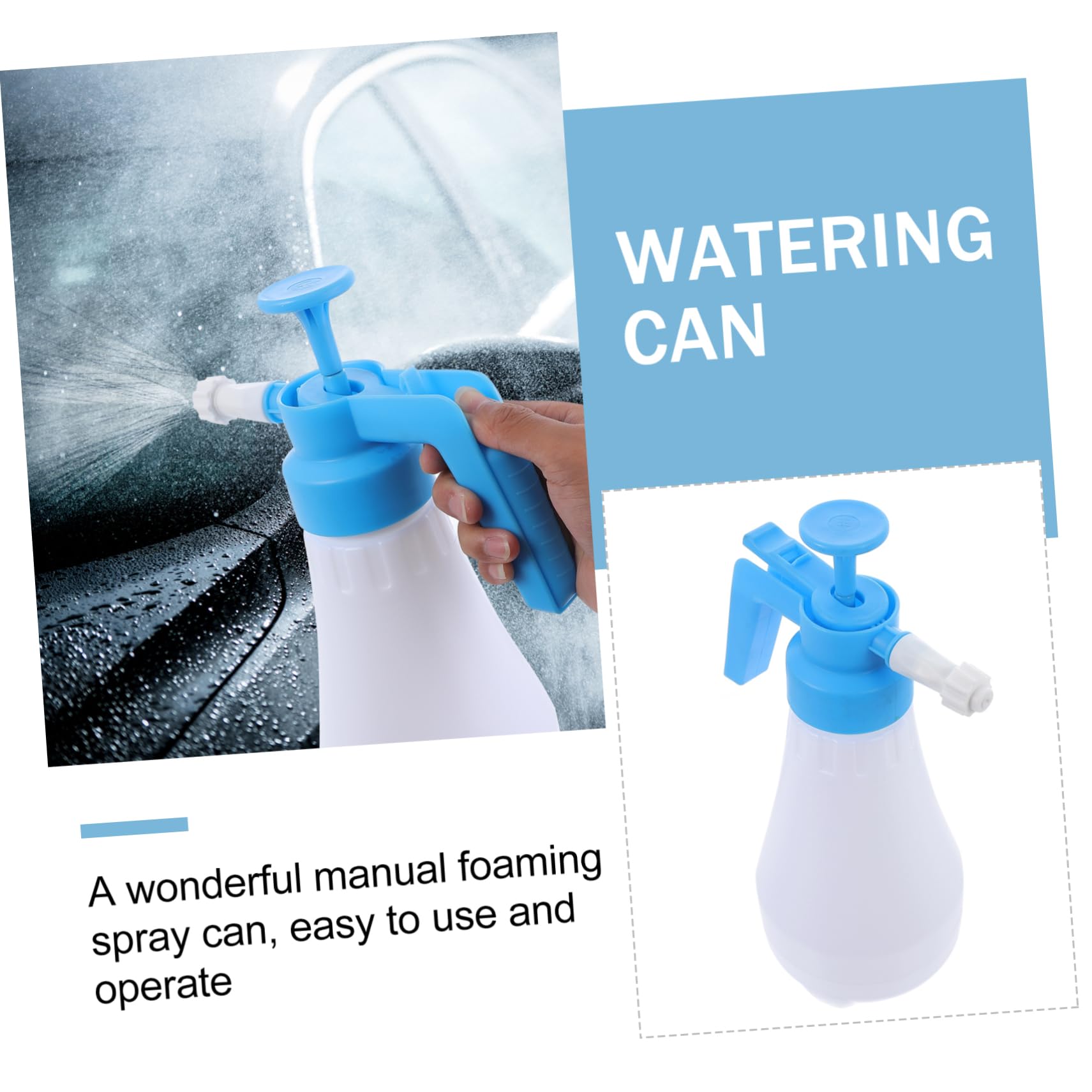 OFFSCH 1pc Manual Foaming Car Washing Sprayer Tool Leak Watering Can for Garden Irrigation Indoor Cleaning Easy to Use for Car Wash Plant Care