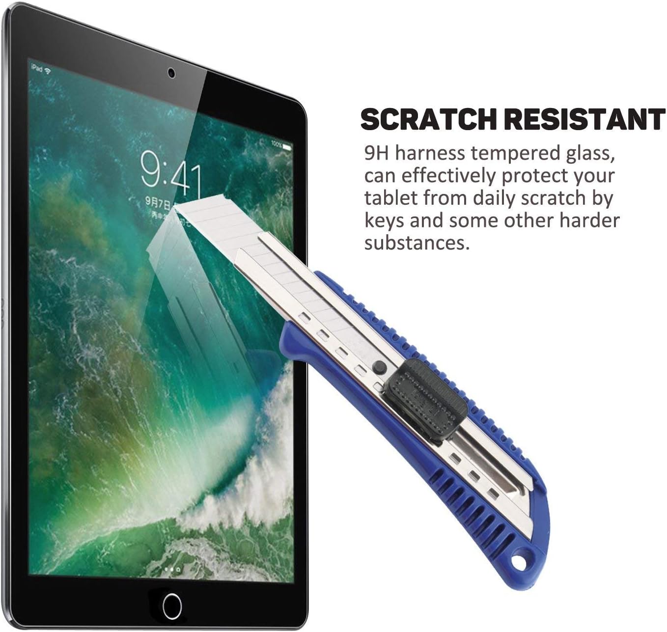 SEVROK [ 2 Pack iPad Air 3 Screen Protector, iPad Pro 10.5 Screen Protector [ Tempered Glass ] [ Bubble-Free ] [ Easy Install ] Apple Pencil Compatible for iPad Air 3rd Gen/iPad Pro 10.5 inch