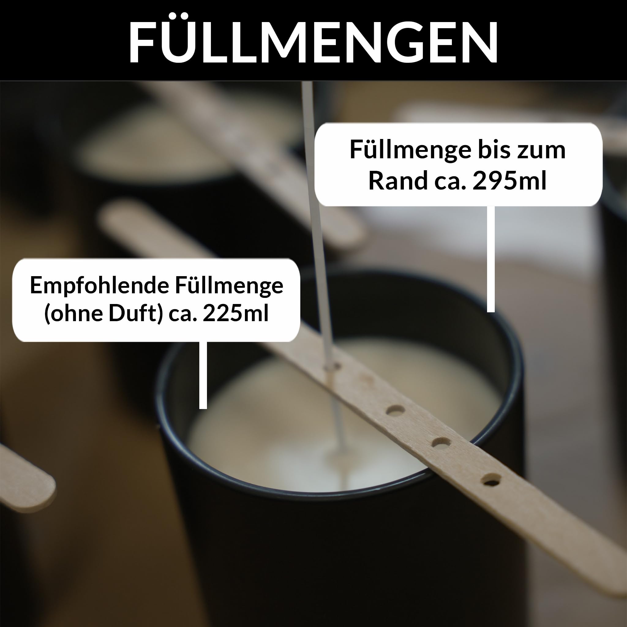 22Feels 20x (295ml) EU-REACH-GEPRÜFT Premium Kerzengläser Matt-Schwarz Hitzebeständig Luftdicht mit Bambus-Deckel, DIY Kerzen Selber Machen Gießen Zubehör, Geschenkidee, Gewürz Glas, Wiederverwendbar